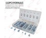 110PC MM Hydraulic Grease Fitting Assortment Set Lube Lubrication Zerk Metric